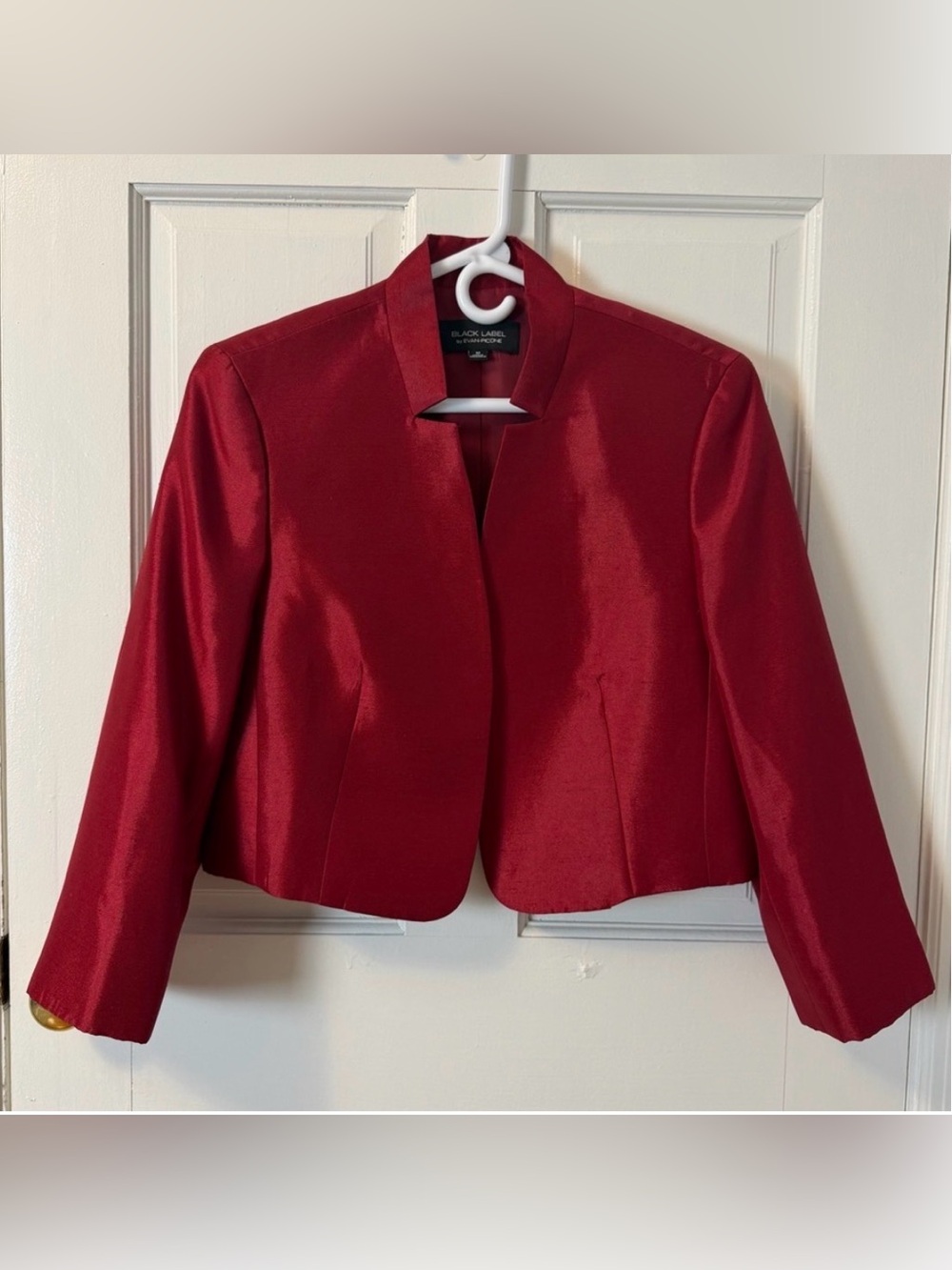 Evan Picone Red Cropped Bolero